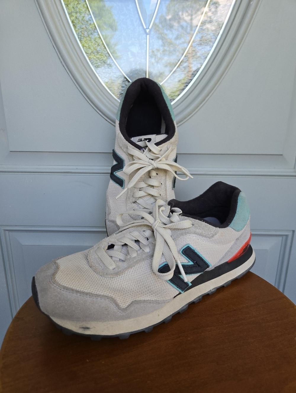 New Balance 515 Summer Fog Light Tidepool Retro Suede Sneakers